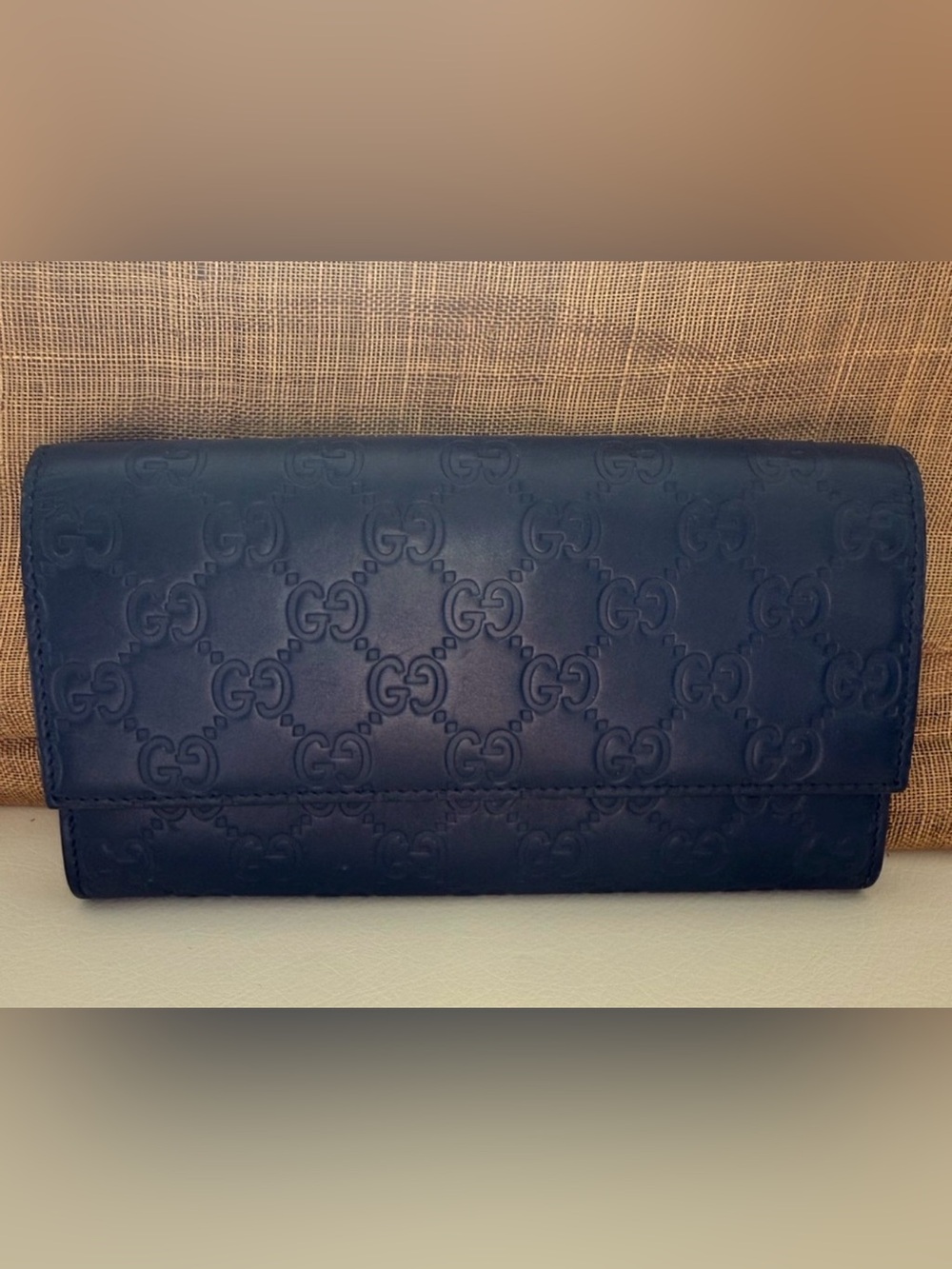 Gucci Guccissima Leather Long Wallet